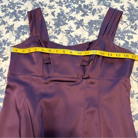 Calvin Klein Dress Deep Purple Prom Babydoll Fairy Formal Y2K Empire Waist Sz 8 - Picture 8 of 10